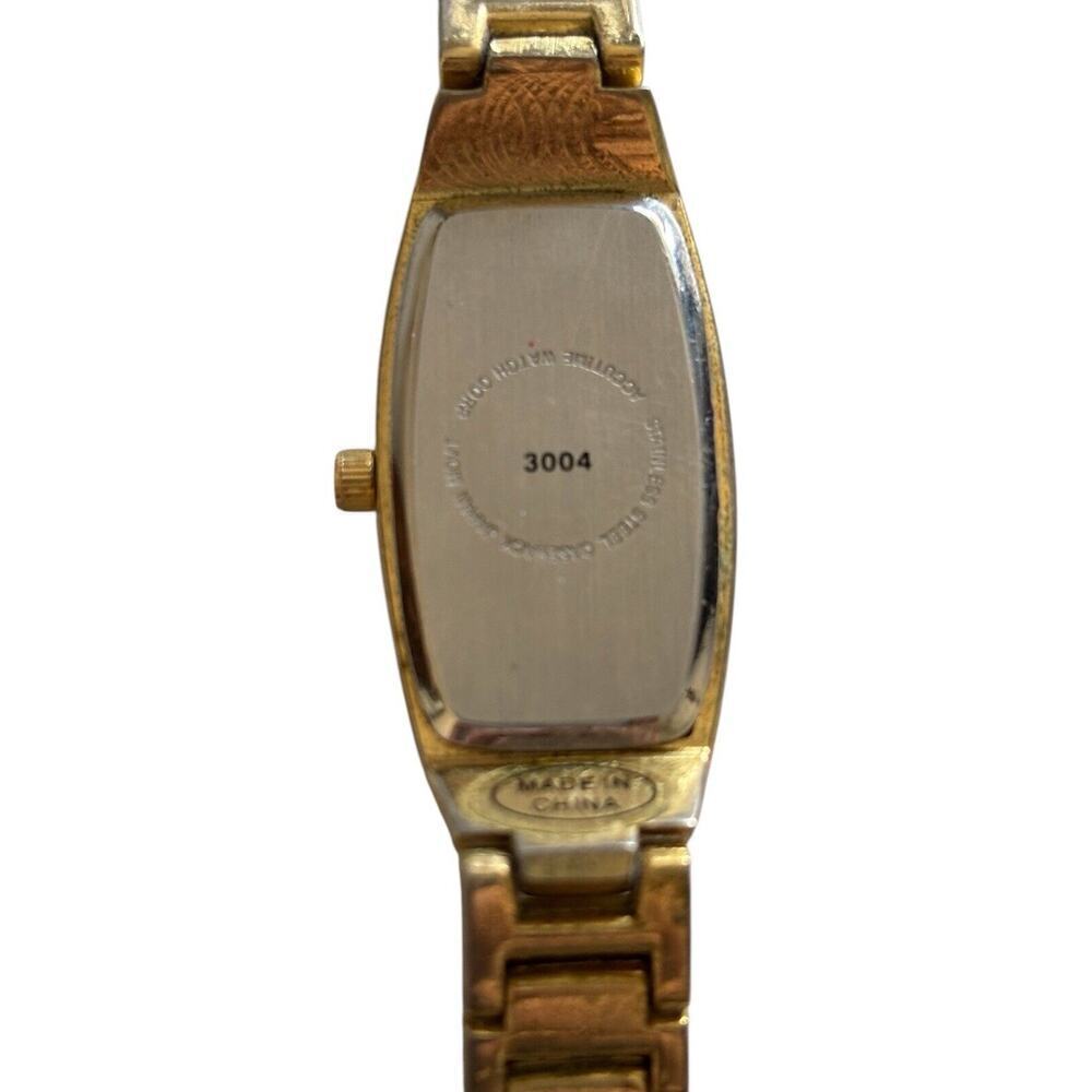 Novelle Quartz Japan Movement Watch Analog Gold Tone Rhinestone Band Working - Picture 3 of 8